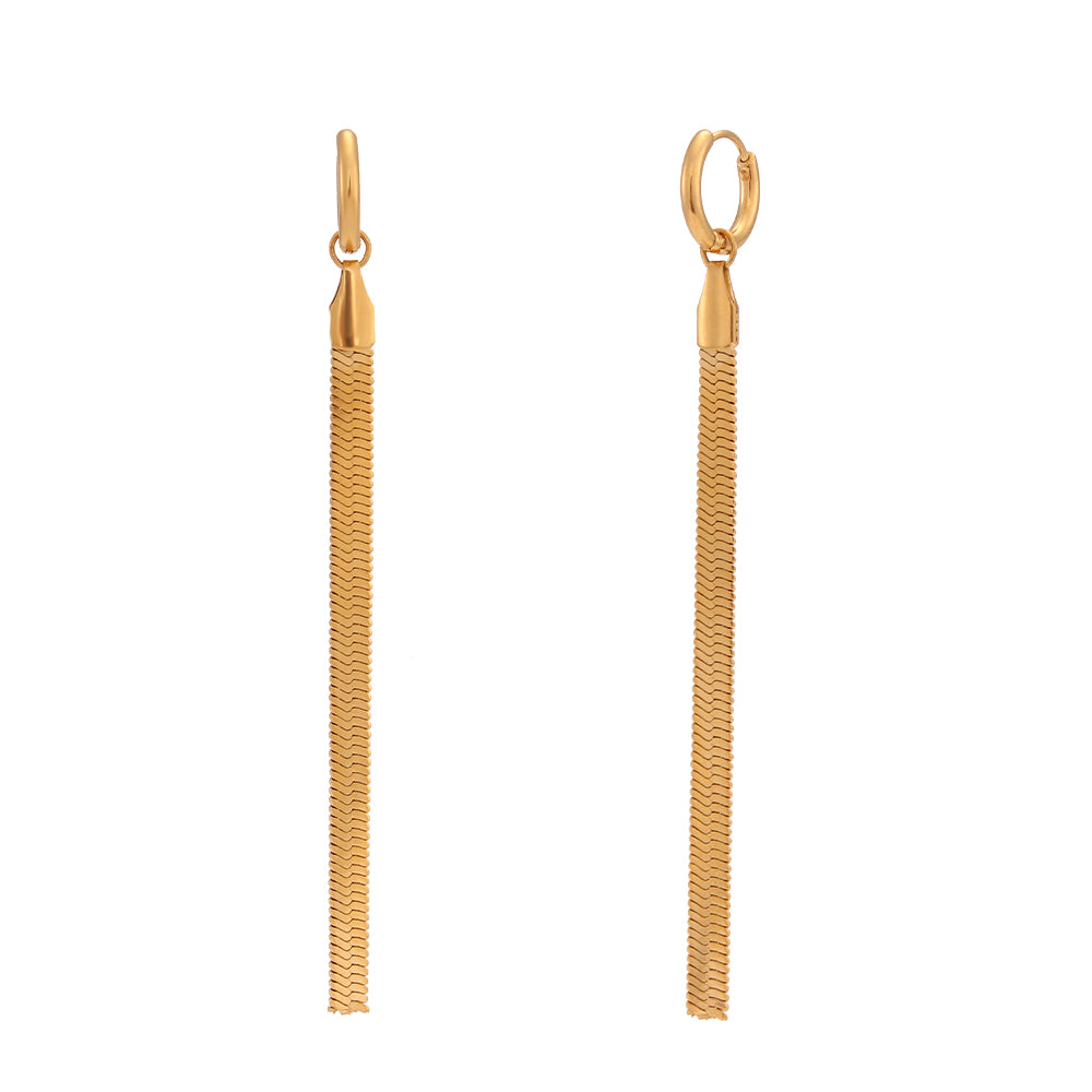 Pendientes cadena plana