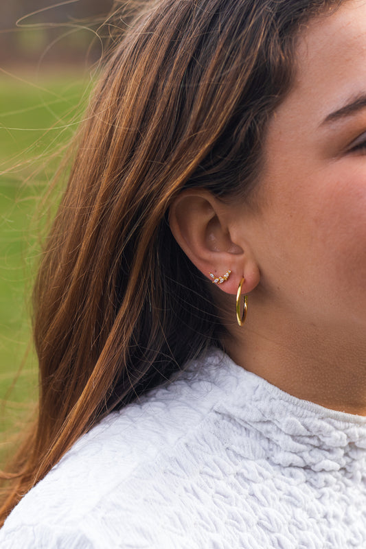 Basic hoop earrings