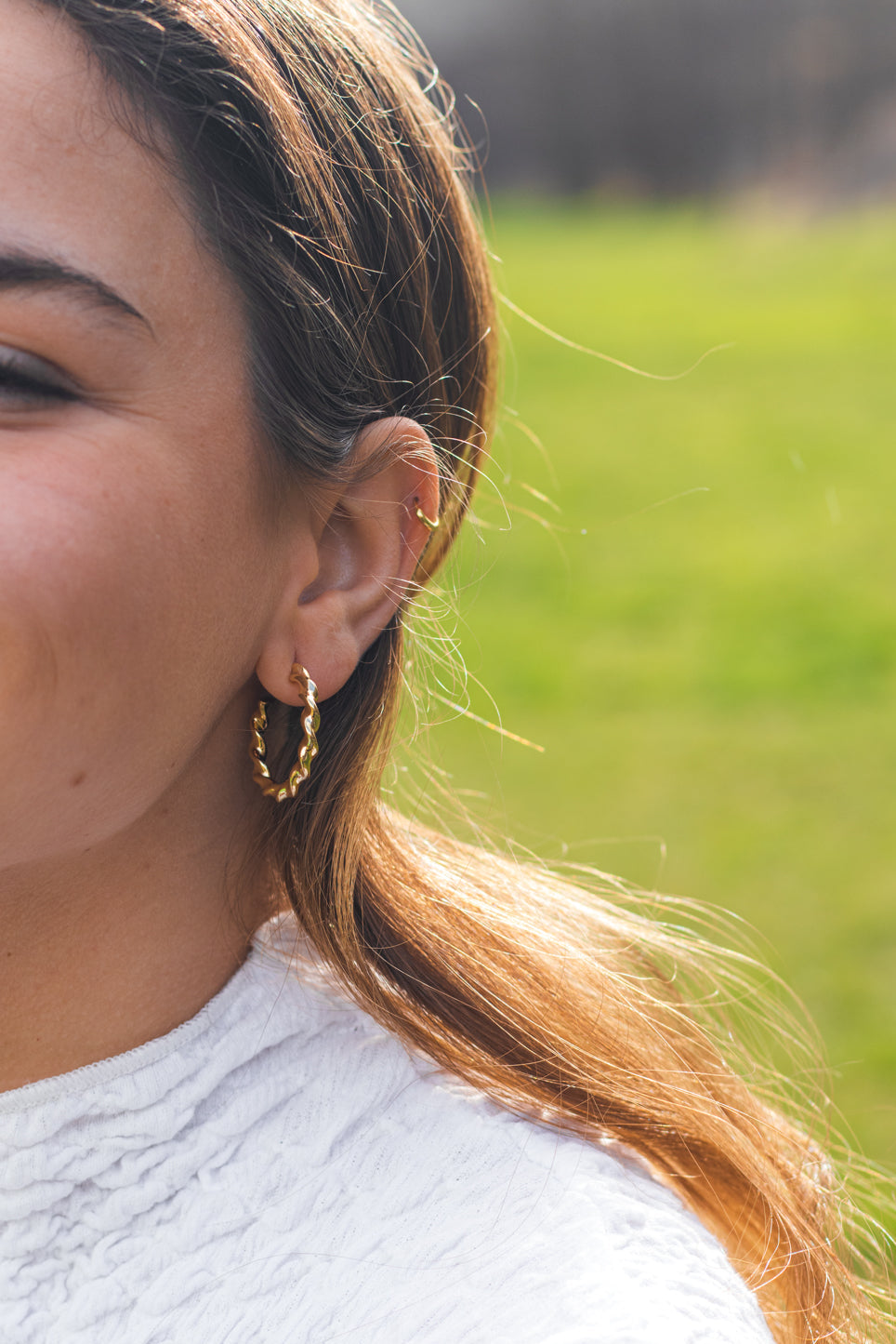 Pendientes aro atornillado