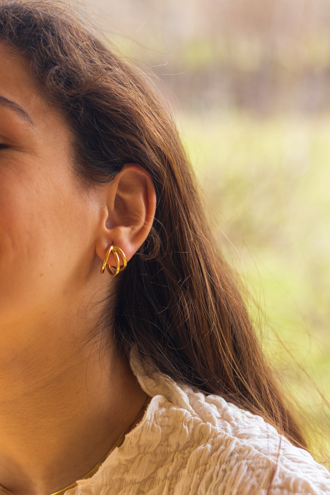Pendientes aro triples