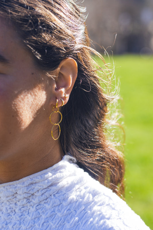 Pendientes aros crecientes
