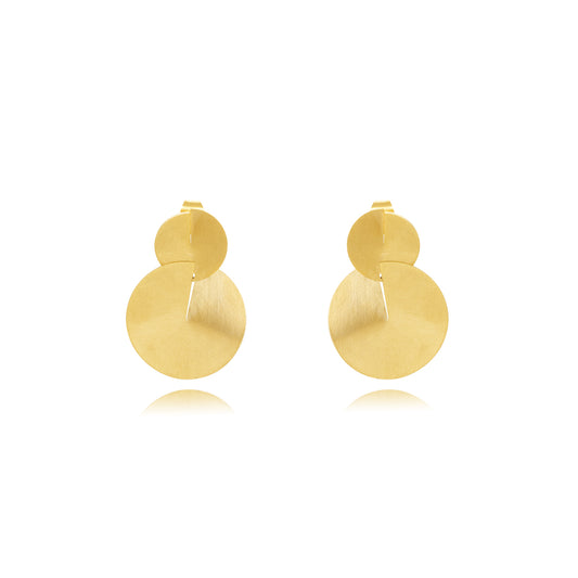 Pendientes doble redonda
