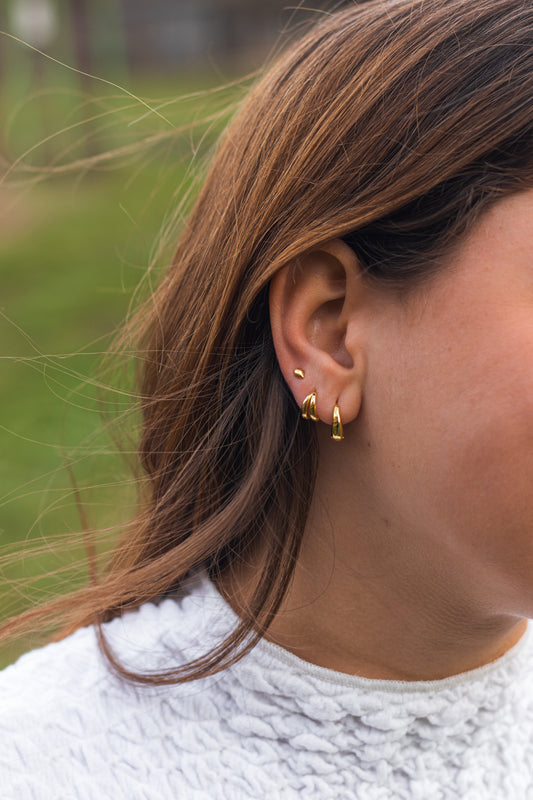 Pendientes mini doble aro