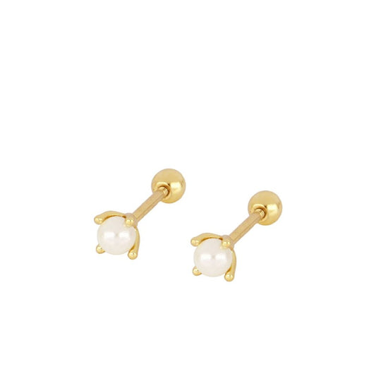 Pendientes mini perla