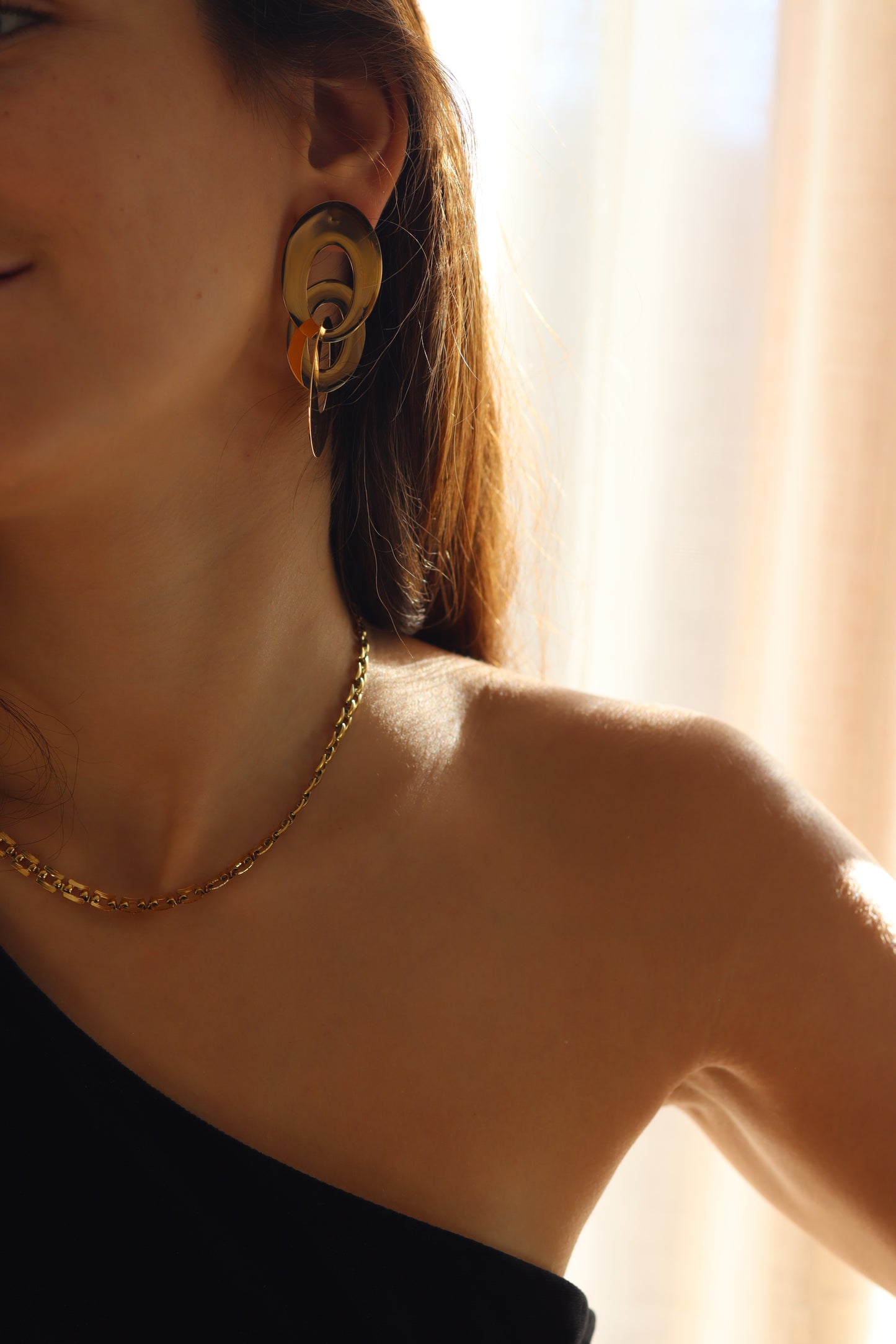 Pendientes triple oval