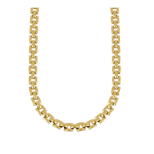 Collar cadena rectangular acero