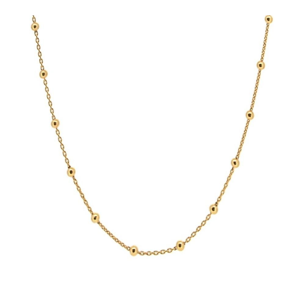 Collar cadena y bolas