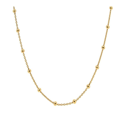 Collar cadena y bolas