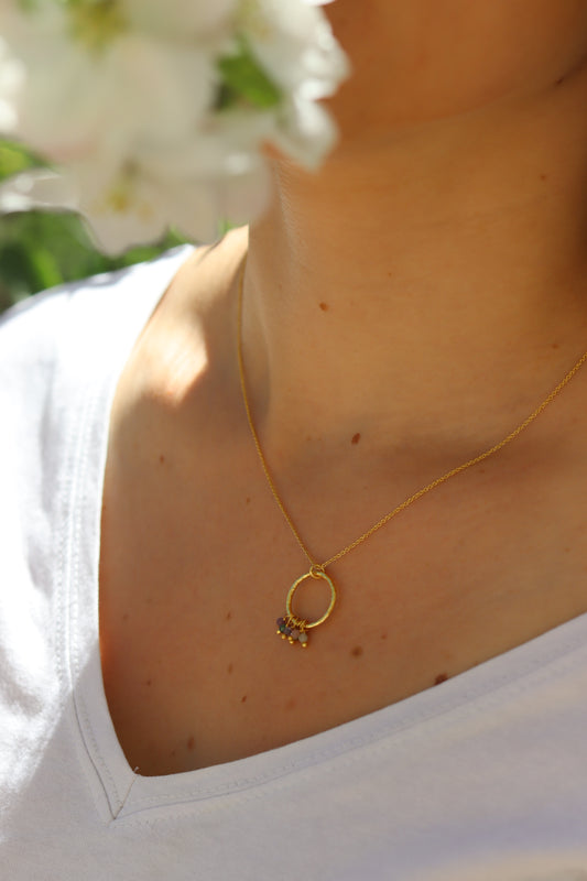 Collar aro turmalina