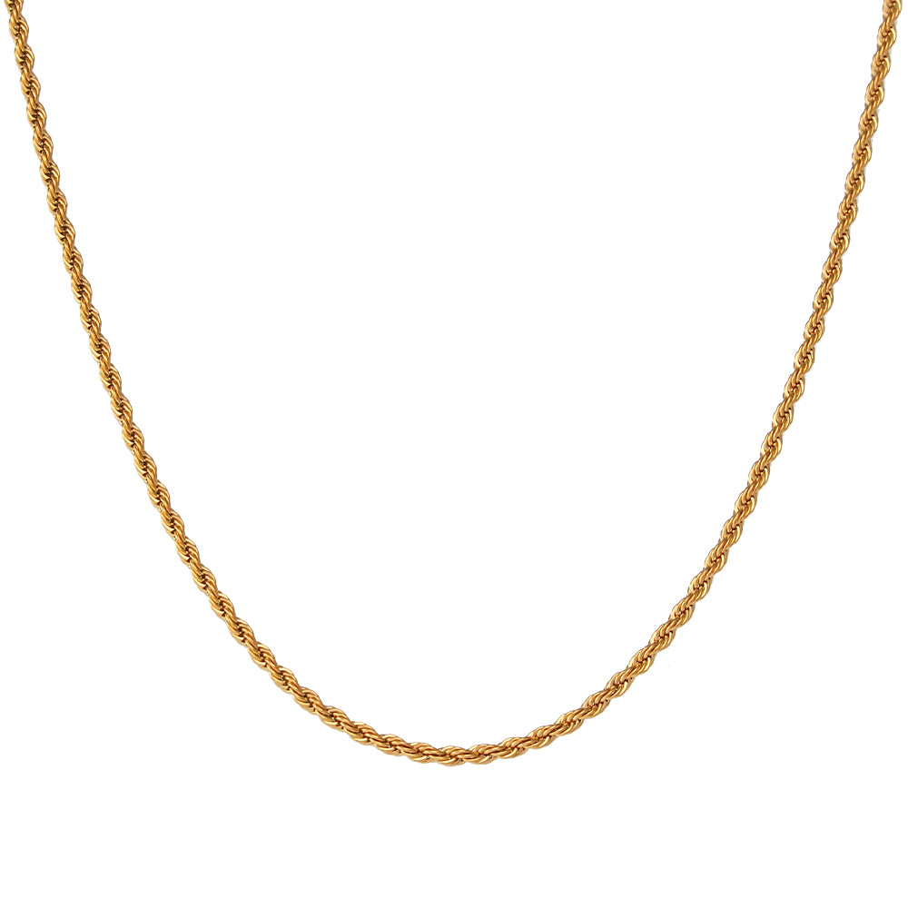 Collar cadena cuerda