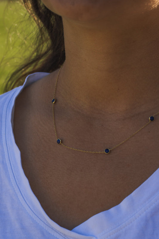 Collar cadena con minerales