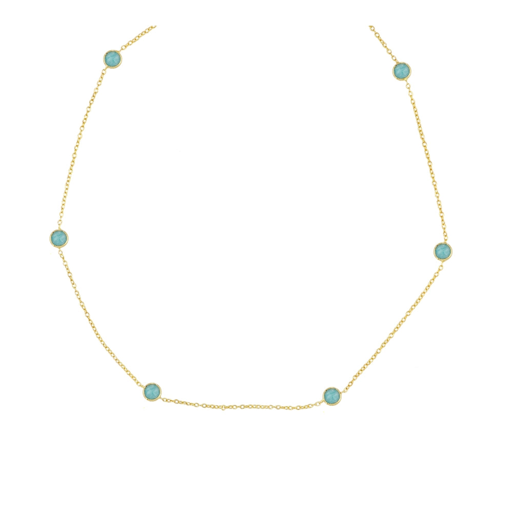 Collar cadena con minerales