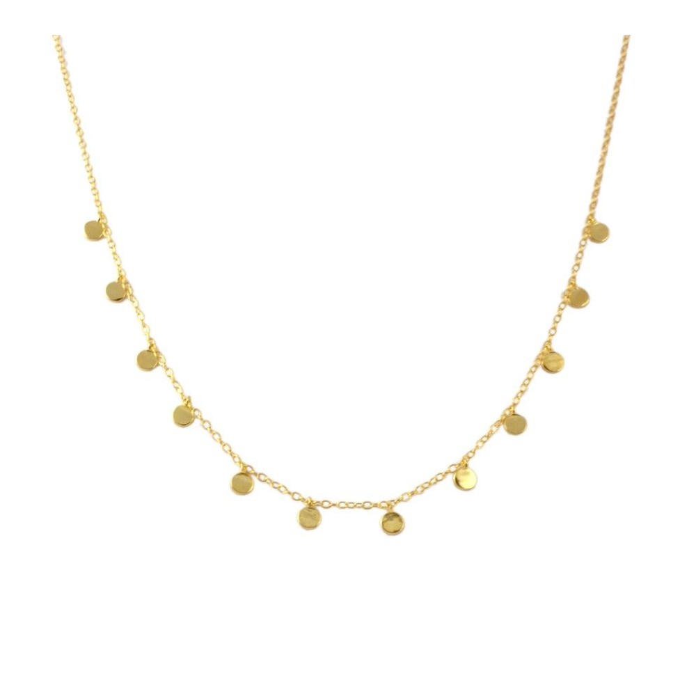 Collar cadena mini chapas