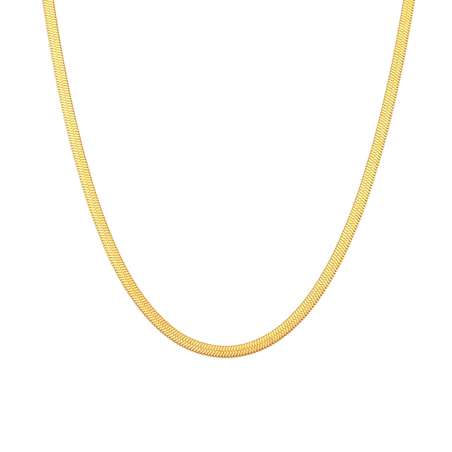 Collar cadena plana