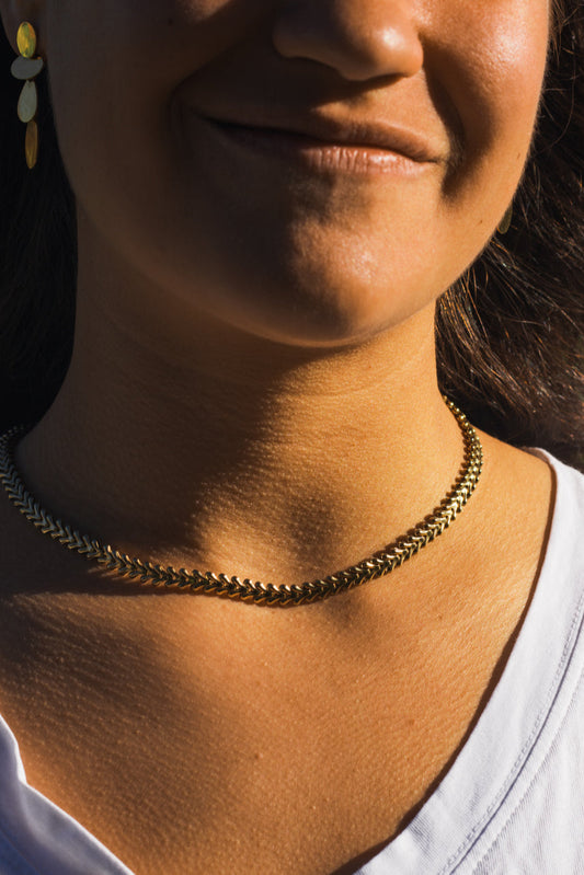 Collar hojas
