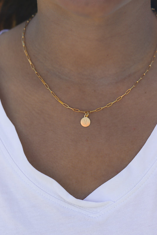 Collar rectángulos con inicial