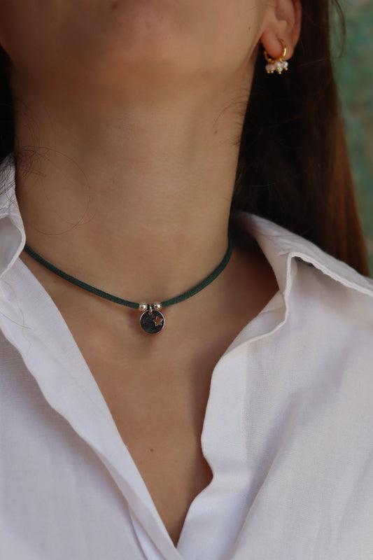 Collar chapa estrella