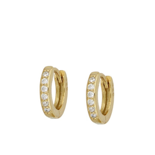 Pendientes mini aro circonitas