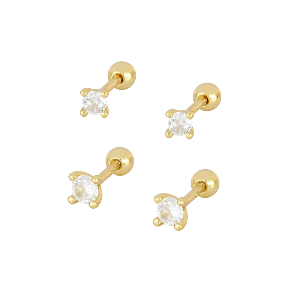 Mini zirconia earrings