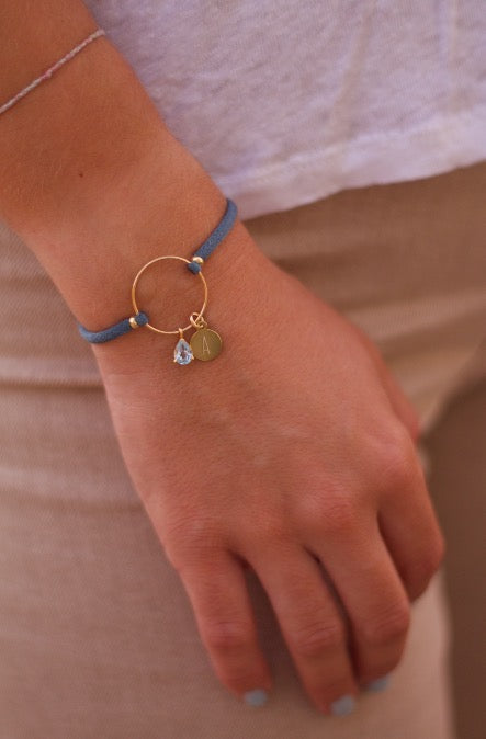 Pulsera aro con inicial
