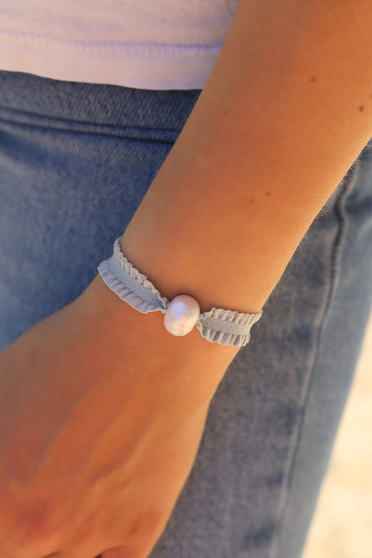 Pulsera cinta perla