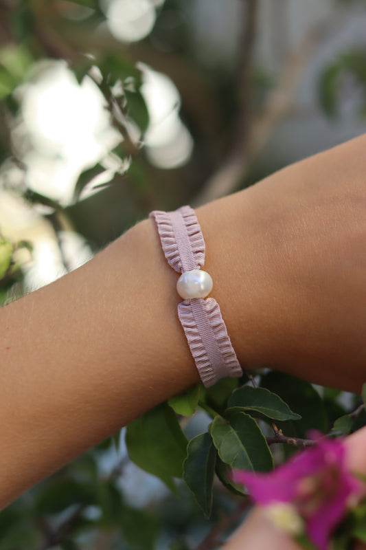 Pulsera cinta perla