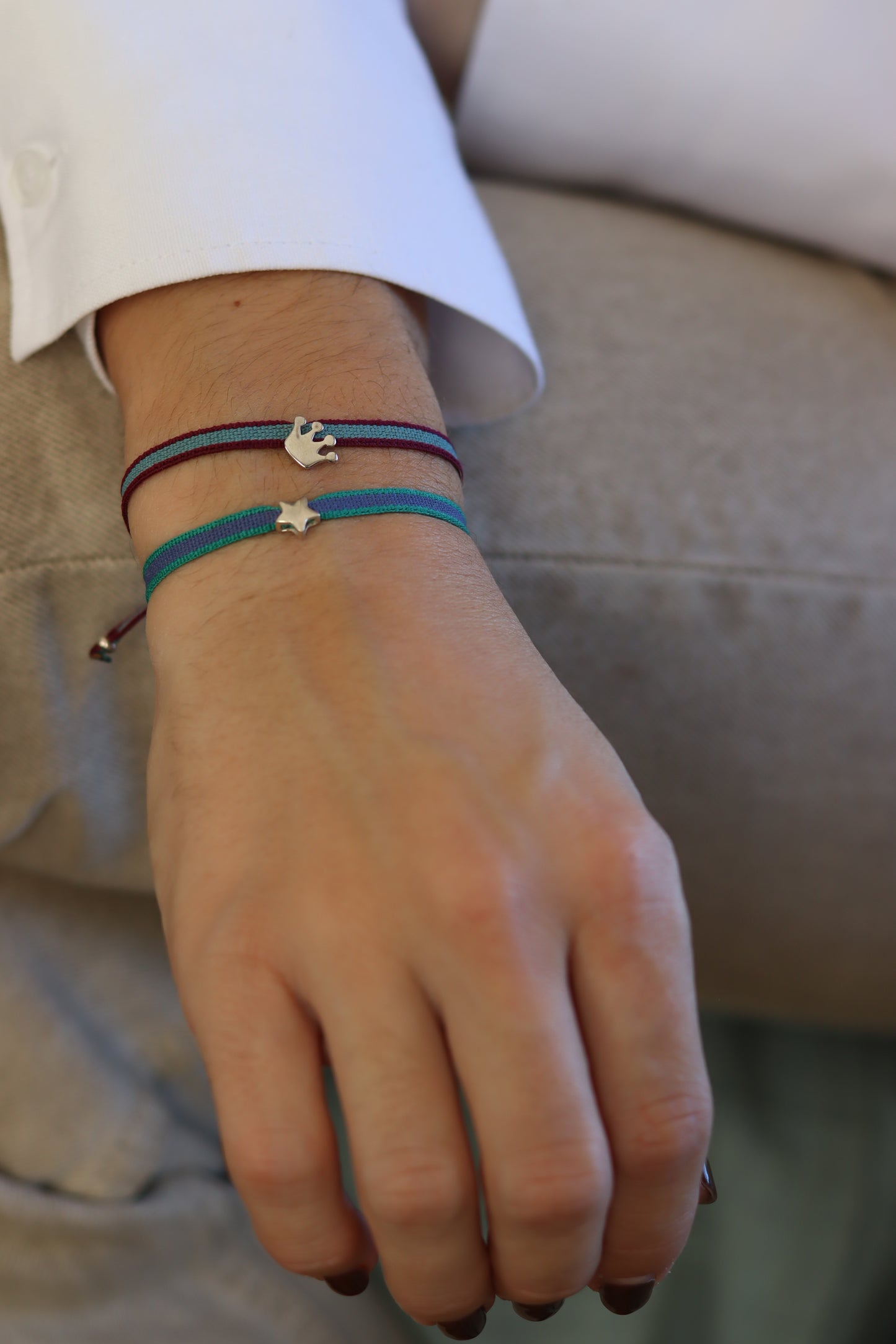 Pulsera bicolor estrella