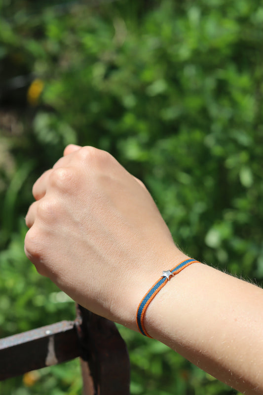 Pulsera bicolor estrella