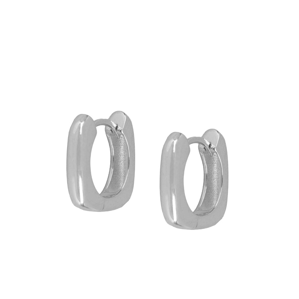 Pendientes mini cuadrado click