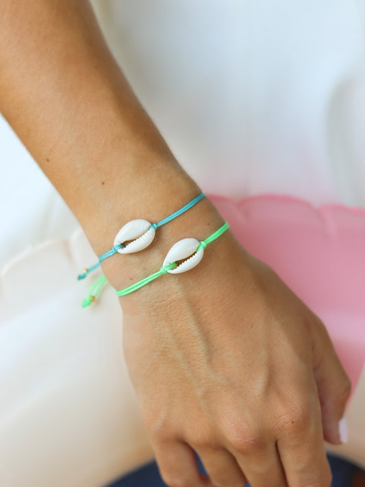 Pulsera concha flúor