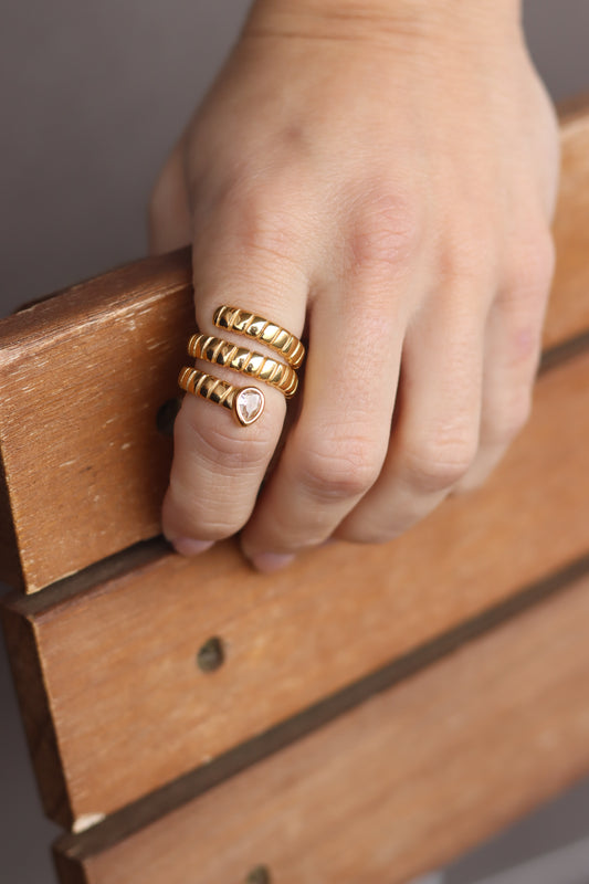 Anell triple amb circonita