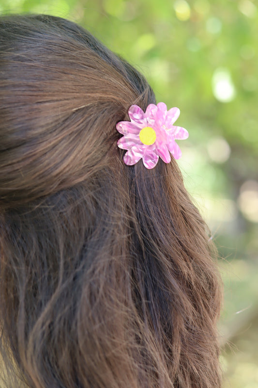 Pinza cabello flor