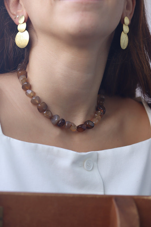 Collaret Àgata marró